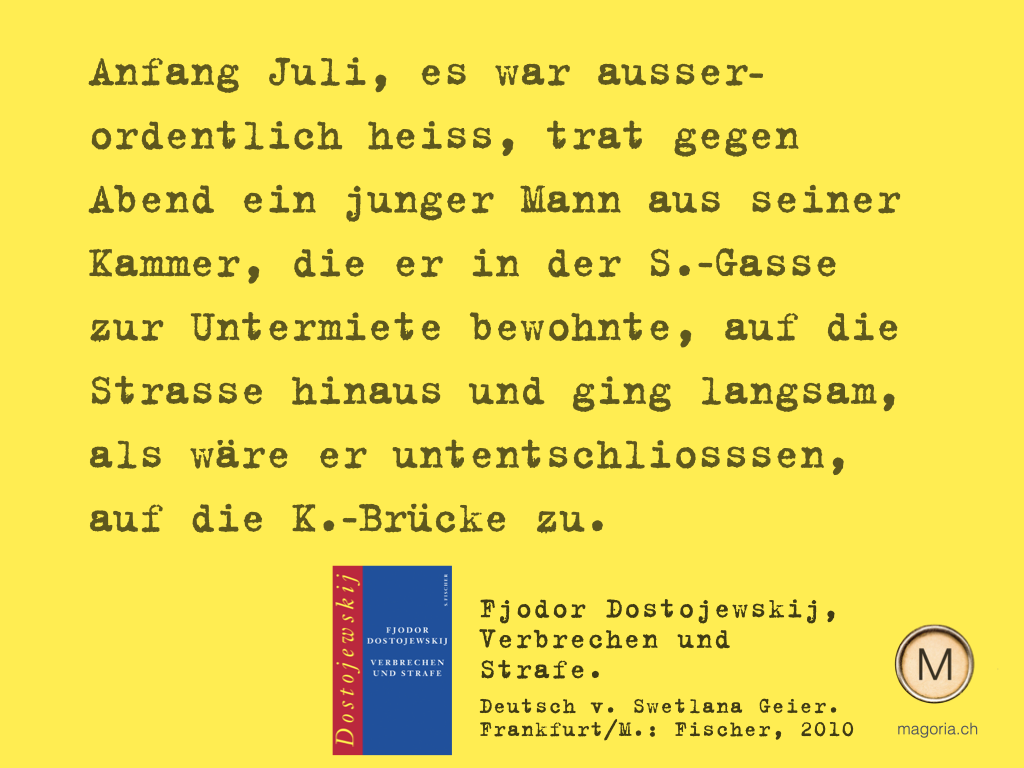 Mit dem Anfang beginnen